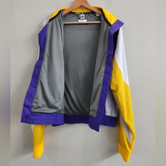 Adidas NHL Los Angeles Kings Reverse Retro RR Jacket Windbreaker Men's Small - Picture 4 of 8